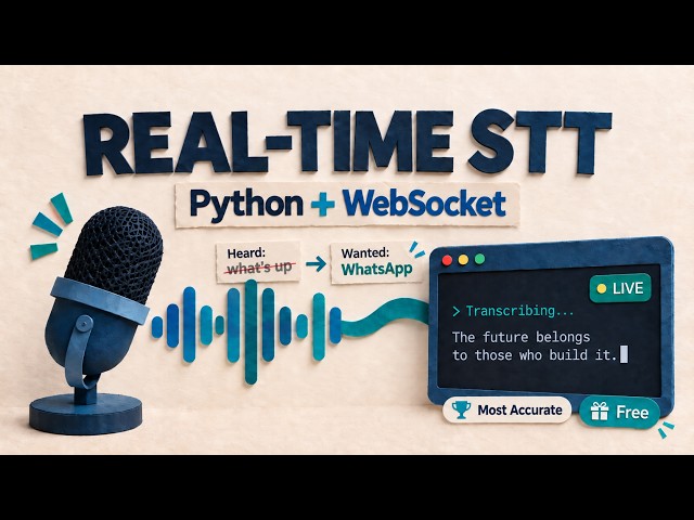 Build Real-Time Speech-to-Text with AssemblyAI || Python WebSocket STT || Jarvis