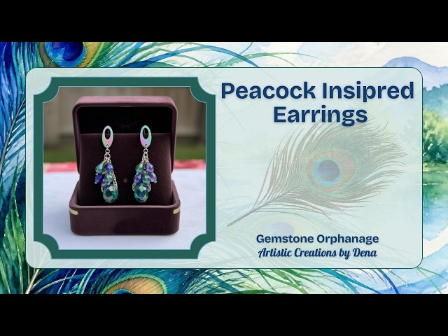 Prisma Earrings | Peacock Crystal Tutorial