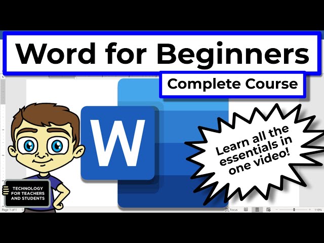 Microsoft Word for Beginners - The Complete Course