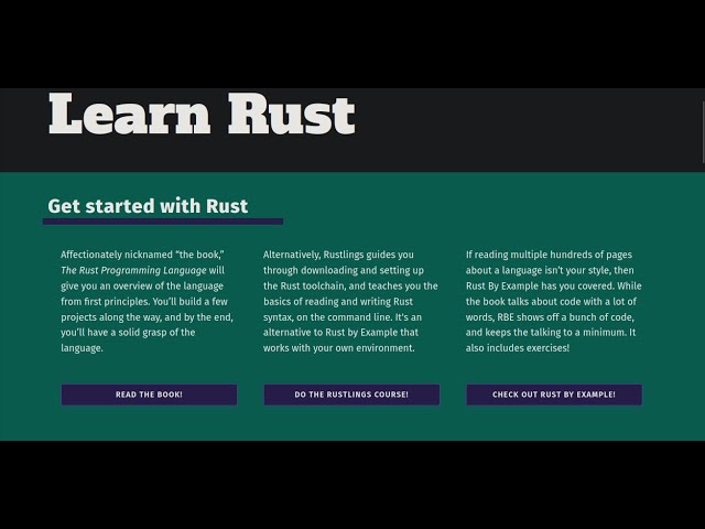 Learning the Rust Programming Language | Ch 0 | Introduction