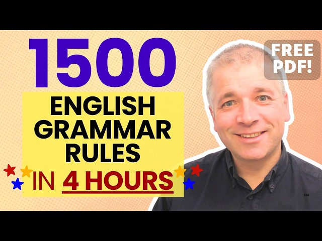 1500 English Grammar Rules Explained (in 4 hours)