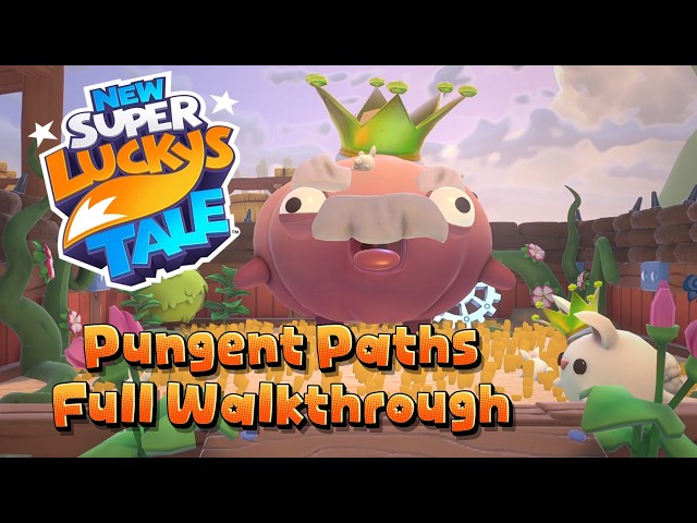 Pungent Paths 100% Walkthrough – All Letters & Hidden Page (New Super Lucky’s Tale)