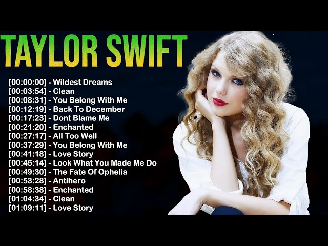 Taylor Swift Greatest Hits Playlist | Billboard Chart Toppers