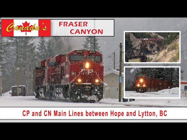 Cañón del Fraser en Canadá [CP y CN en verano e invierno]