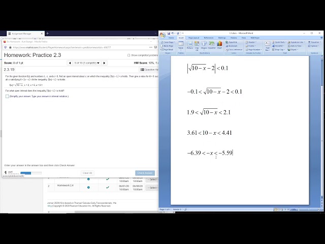 Lecture 3c: Homework Help