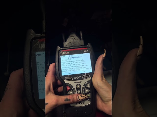 How to check your EVAP leak with a scan tool