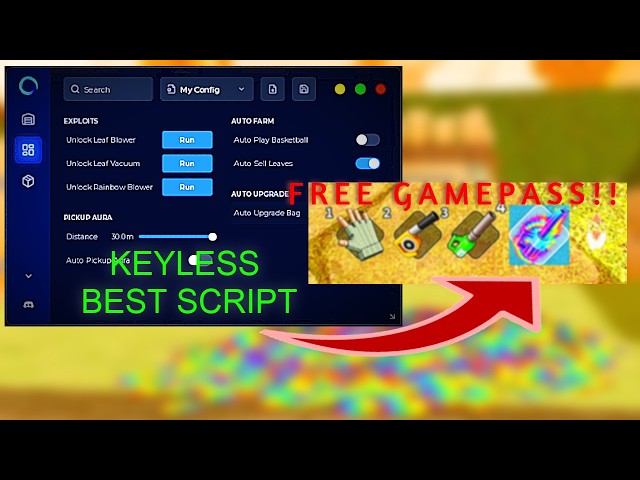 ROBLOX CLEAN ALL THE LEAVES KEYLESS SCRIPT!! PASTEBIN