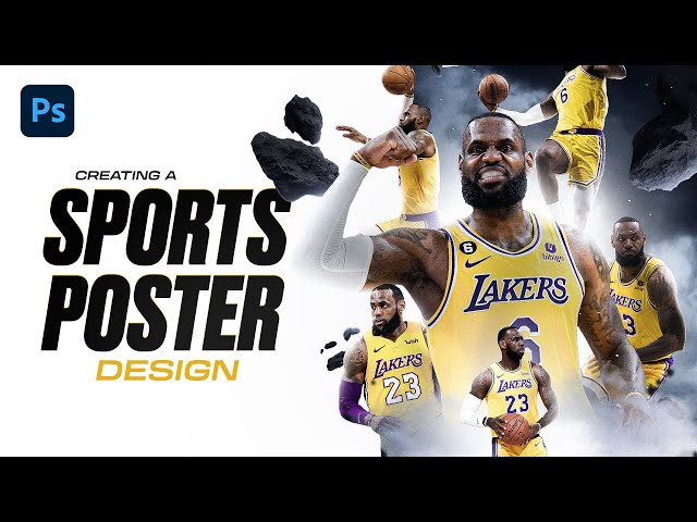 Photoshop Tutorial: Creating a Sports Poster Design - EP5