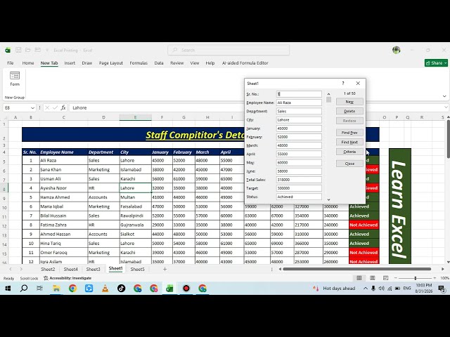How to Use Data Entry Form in Excel | Fast & Easy Data Entry in MS Excel