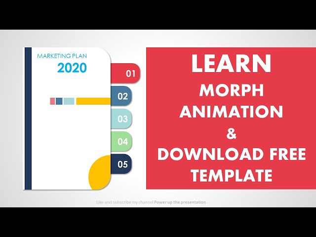 Free Infographic Powerpoint animation template thru Morph Transition