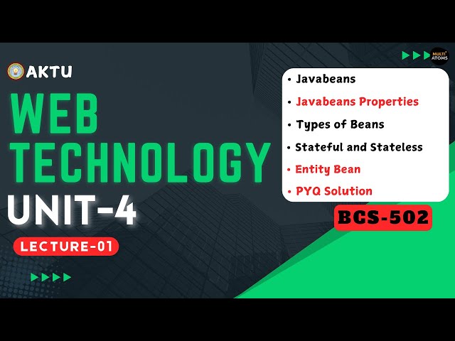 Lec - 4.1 | Web Technology | Unit-4 | BCS-502 | Web Technology Aktu | Aktu Exams | Web Tech 3rd  Yr