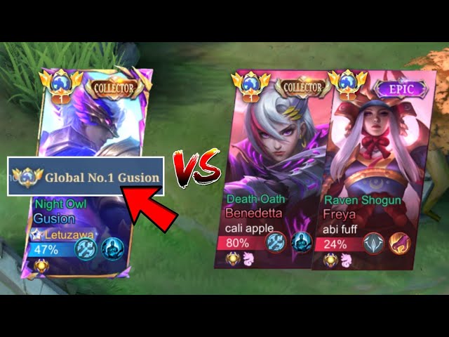 FINALLY GLOBAL 1 GUSION!? + I MET GLOBAL ENEMIES (intense gameplay)