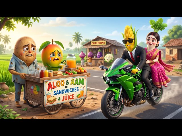 Poor Potato Betrayed by Wife, Then Became a Crorepati Owner | Vegetable Cartoon Story
