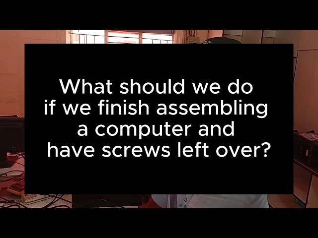 Computer Hardware Practical Lesson