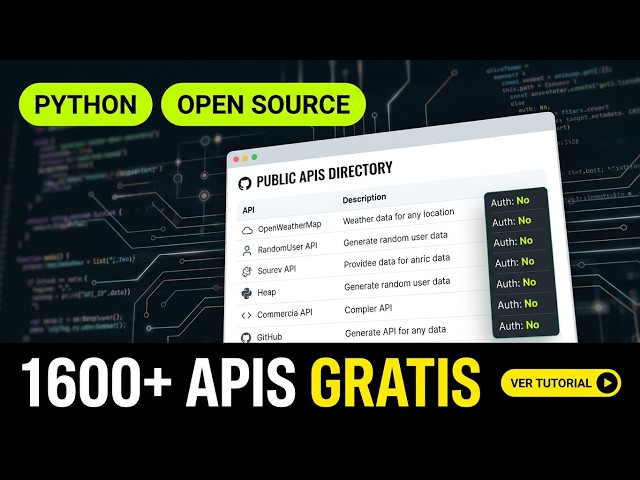 Cómo encontrar APIs GRATIS para tus proyectos en 1 minuto