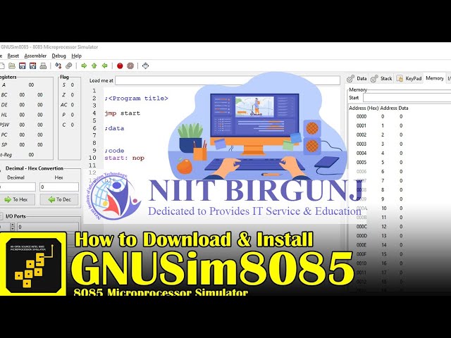 GNUsim8085 Microprocessor