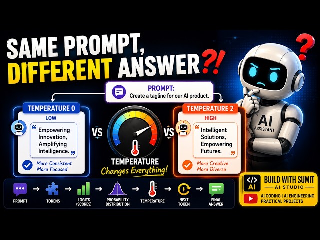LLM Temperature Explained with Python | Prompt Engineering Tutorial in Real World Project
