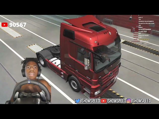 IShowSpeed first time playing EURO TRUCK SIMULATOR 2