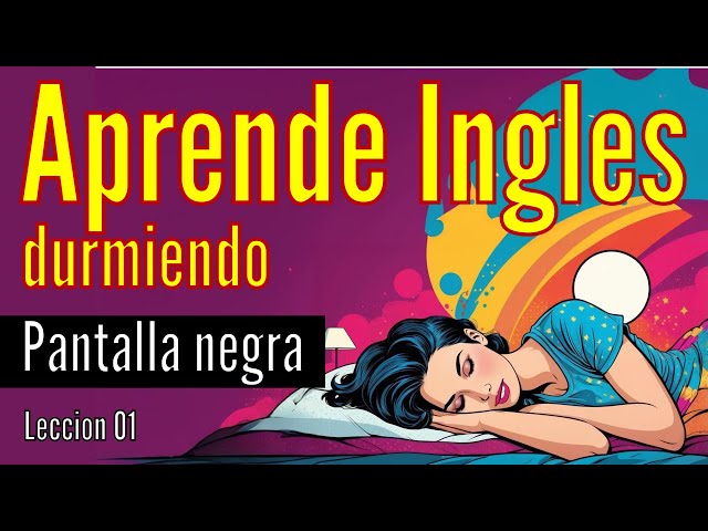 Aprende Inglés DURMIENDO: Música , Sonido de Lluvia y Pantalla Negra - Mimir - Aprender y Dormir