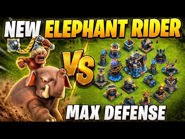 Can Elephant Rider Solo EVERY Defense in Clash of Clans?