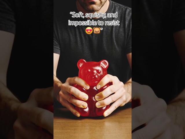 “Happiness is a handful of gummy bears 🐻🍭”#GummyBear #CandyASMR #SweetTreats #ColorfulCandy #Candy