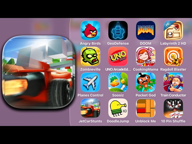 Jet Car Stunts - Gameplay Review, Walkthrough - App Store 2009 iOS Top Games