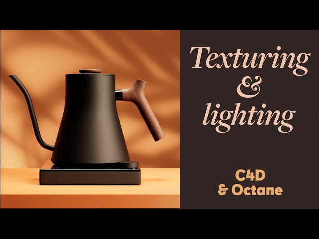 Cinema 4D Tutorial - Texturing & Lighting the Fellow Stagg EKG Studio Pro (Octane)