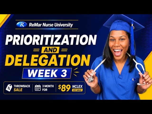 NCLEX Prioritization & Delegation Made Easy + Advanced Test Taking Strategies (RNU WEEK 3)