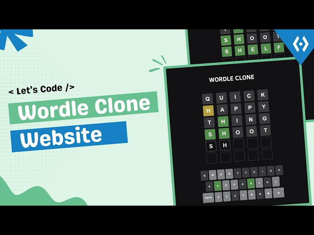Build a Wordle Clone Project Using HTML CSS & JavaScript | Web Development Projects Live Stream 2025