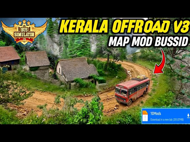 NEW UPDATE! 🔥 New Kerala Offroad V3 Map Mod For Bus Simulator Indonesia।Bussid Mod Map 4.3.3