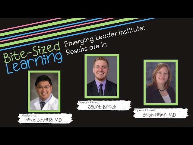 Bite-Sized Learning: Emerging Leader Institute Project Results