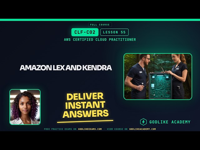 CLF-C02 AWS Certified Cloud Practitioner · Lesson 55: Amazon Lex and Kendra for AI Search