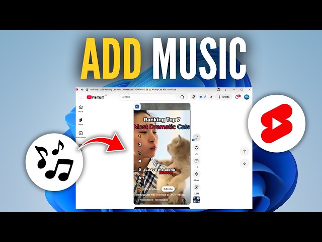 How To Add Music To YouTube Shorts On PC
