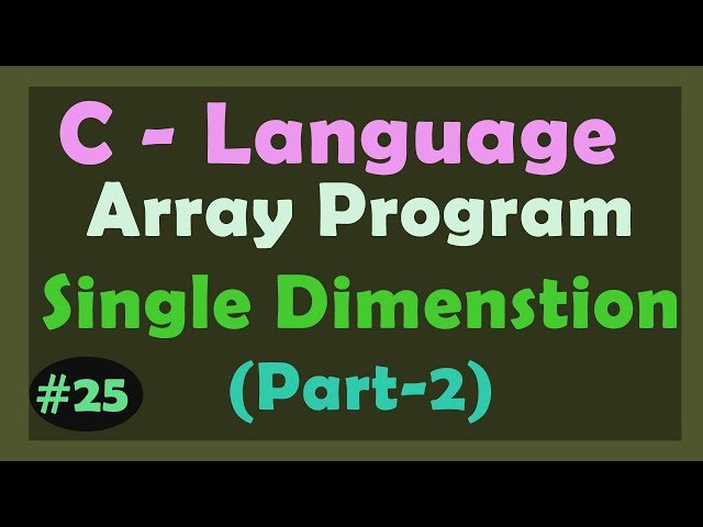 C Programming Array part 2 | Learn C programming | C Tutorial in Hindi