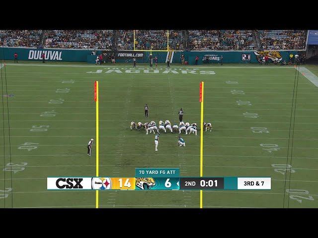 Cam Little HITS A 70-YARD FIELD GOAL