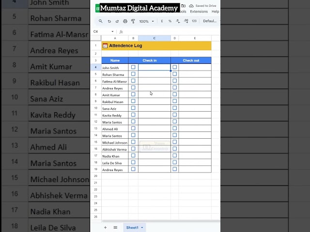 Check in and Check out in the excel #excel #words #code #python #java