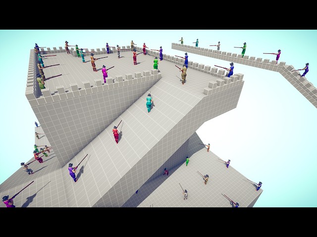 Battle Royale in a Modern Spire Map | Totally Accurate Battle Simulator TABS