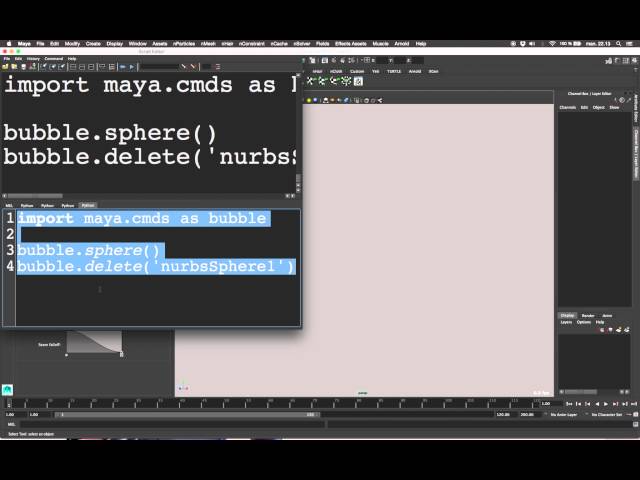Maya python basics introduction