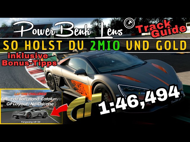 *easy Money* Improve Your Laptime on Barcelona in GT7 I Track Guide + german commentary