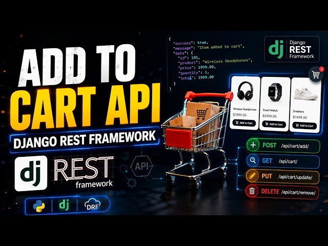 Django REST Framework Add to Cart API | Ecommerce API in Telugu