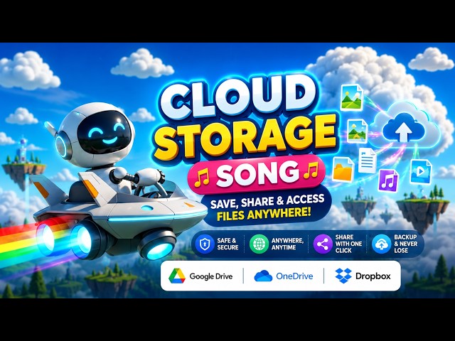 ☁️ Cloud Storage Song | Learn to Save, Share & Access Files Anywhere! 🎵