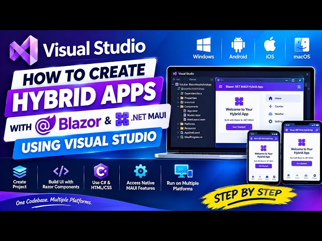How to Create Hybrid Apps with Blazor & .NET MAUI in Visual Studio