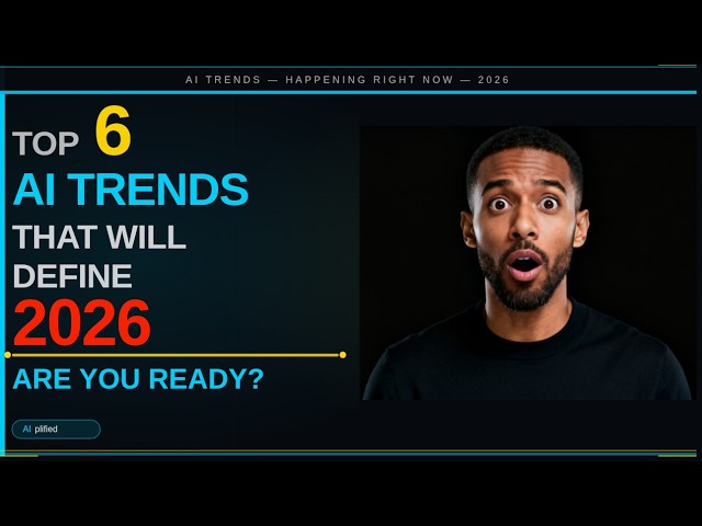 Top 6 AI Trends That Will Define2026 — Are You Ready?