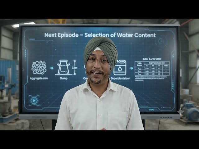 Mix Design Master Class | Episode 2 | Water-Cement Ratio Selection | Made with AI