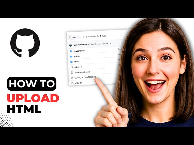 How To Upload An HTML Project Or Website On GitHub