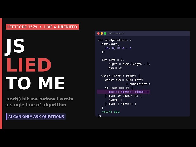 JavaScript Tricked Me Before I Even Started | LeetCode 1679