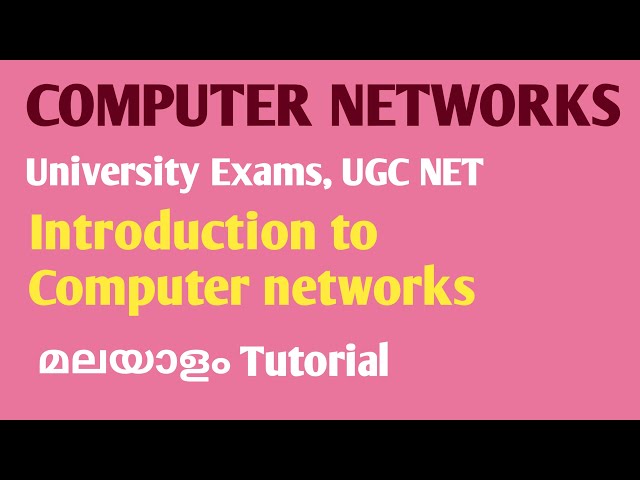 Introduction to Computer Networks | Malayalam Tutorial