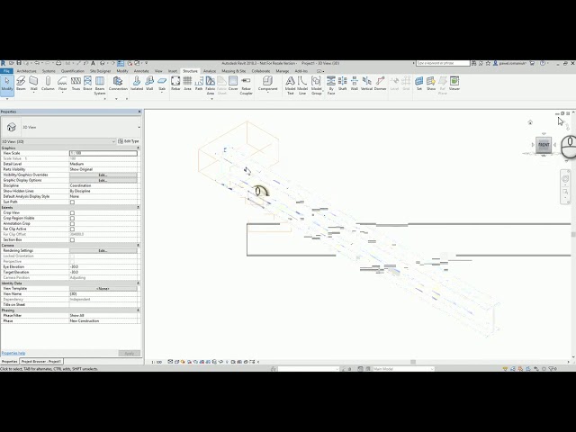 How to cut structural steel beam with void in Revit