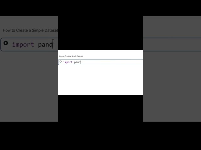 📊 How to Create a Dataset | AI & Machine Learning Tutorial #python #artificialintelligence  #coding
