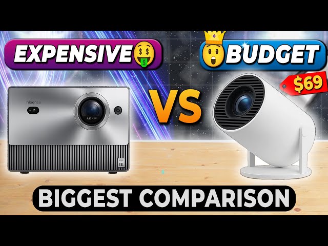 Hisense C1 Laser Projector vs $69 CineX Android Projector [2025] — $3,500 vs Budget Pocket King!